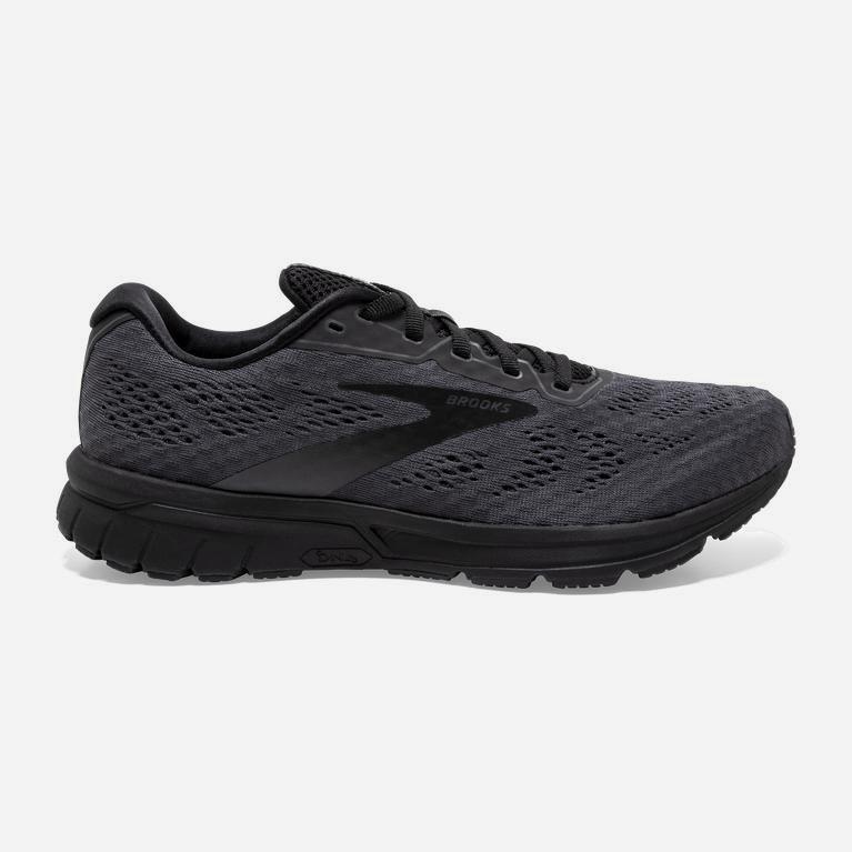 Brooks Anthem 4 Mens Neutral Road Running Shoes - Black/Ebony/Grey/Charcoal - Philippines (620153RHW